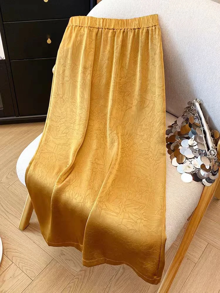 【娜姐家】1031#夏季薄款时尚醋酸提花半身裙