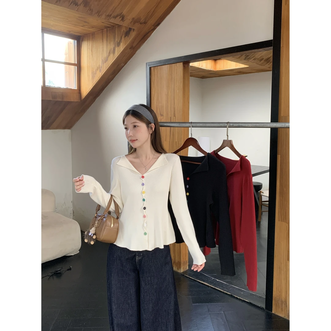 【鱼白专属】清大码女百搭针织开衫2025秋季微胖mm显瘦遮肉上衣5010