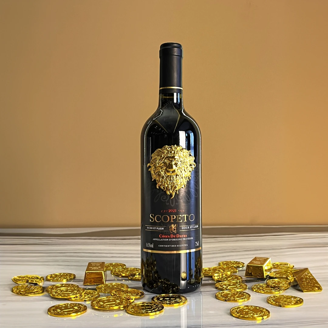金标狮子干红葡萄酒16.5度750ML单支
