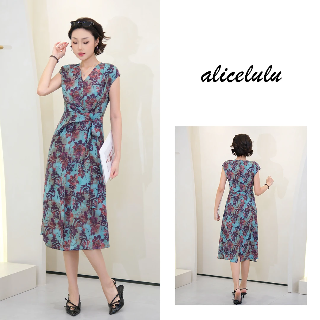 1 alicelulu 气质连衣裙女时尚洋气减龄收腰显瘦 S2142770E