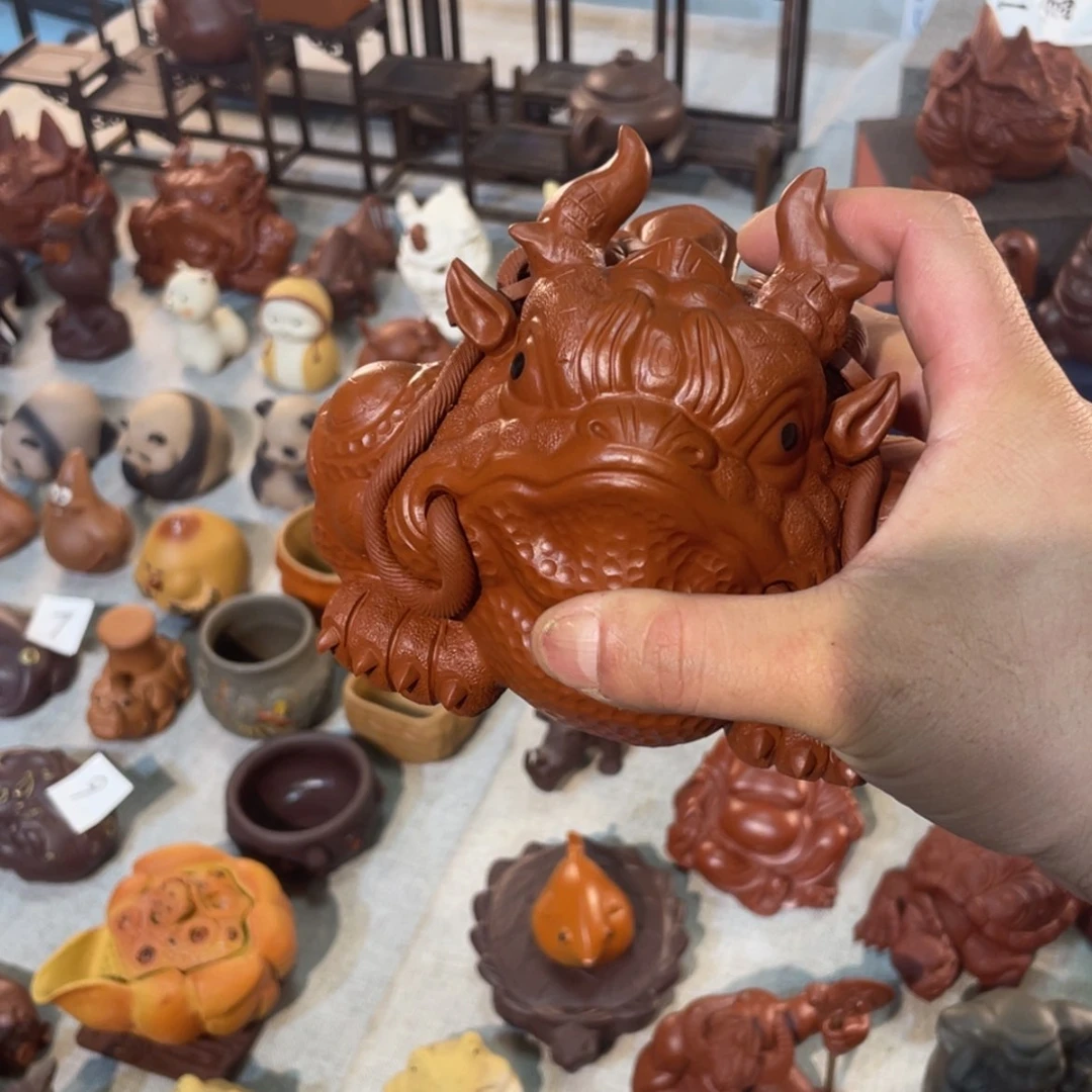 【闪购商品】紫砂茶宠琴*大号龙蟾