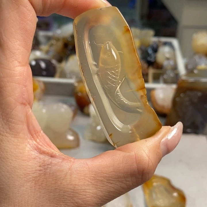 玛瑙/玉髓吊坠(不含链)未镶嵌
