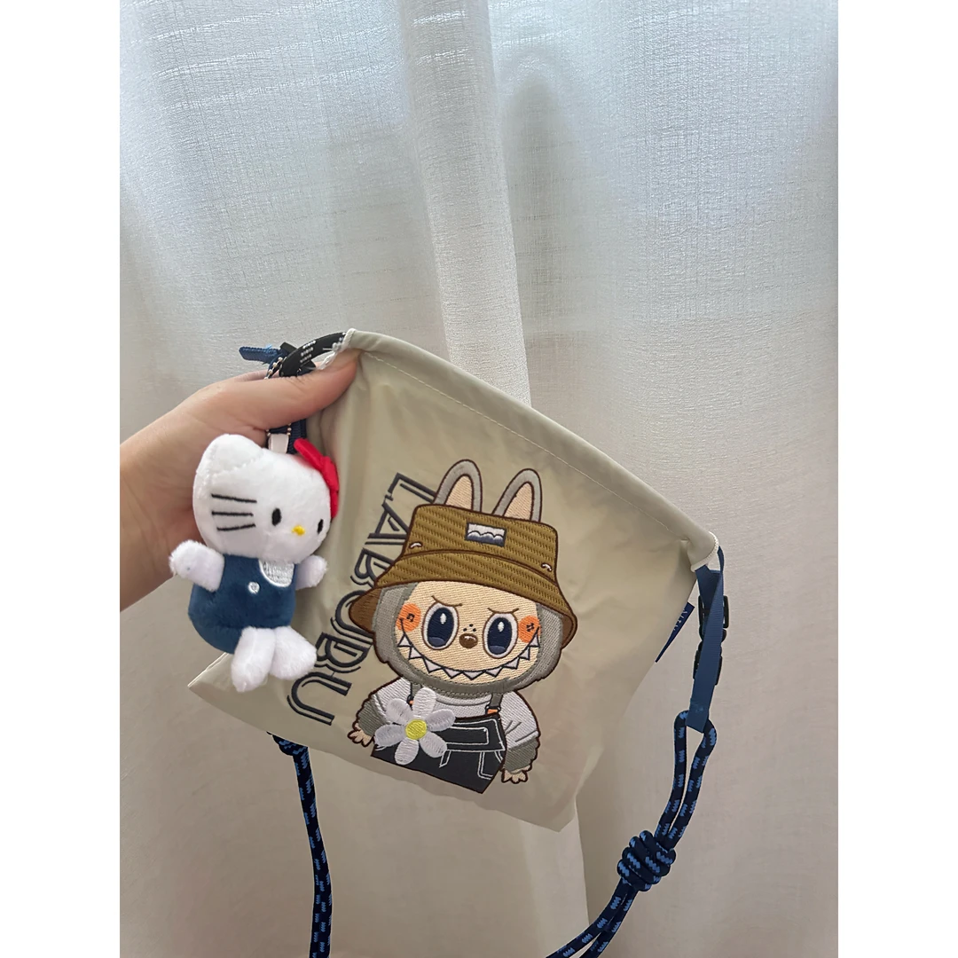 【拉链小包】2025新款刺绣尼龙包日系防水防尘简约可调节斜跨女包