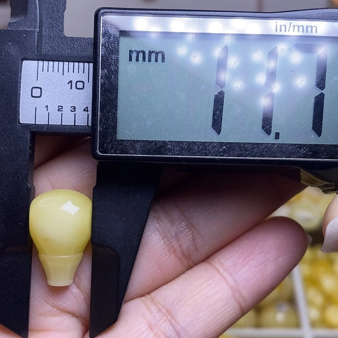 裸石琥珀未镶嵌蜜蜡三通