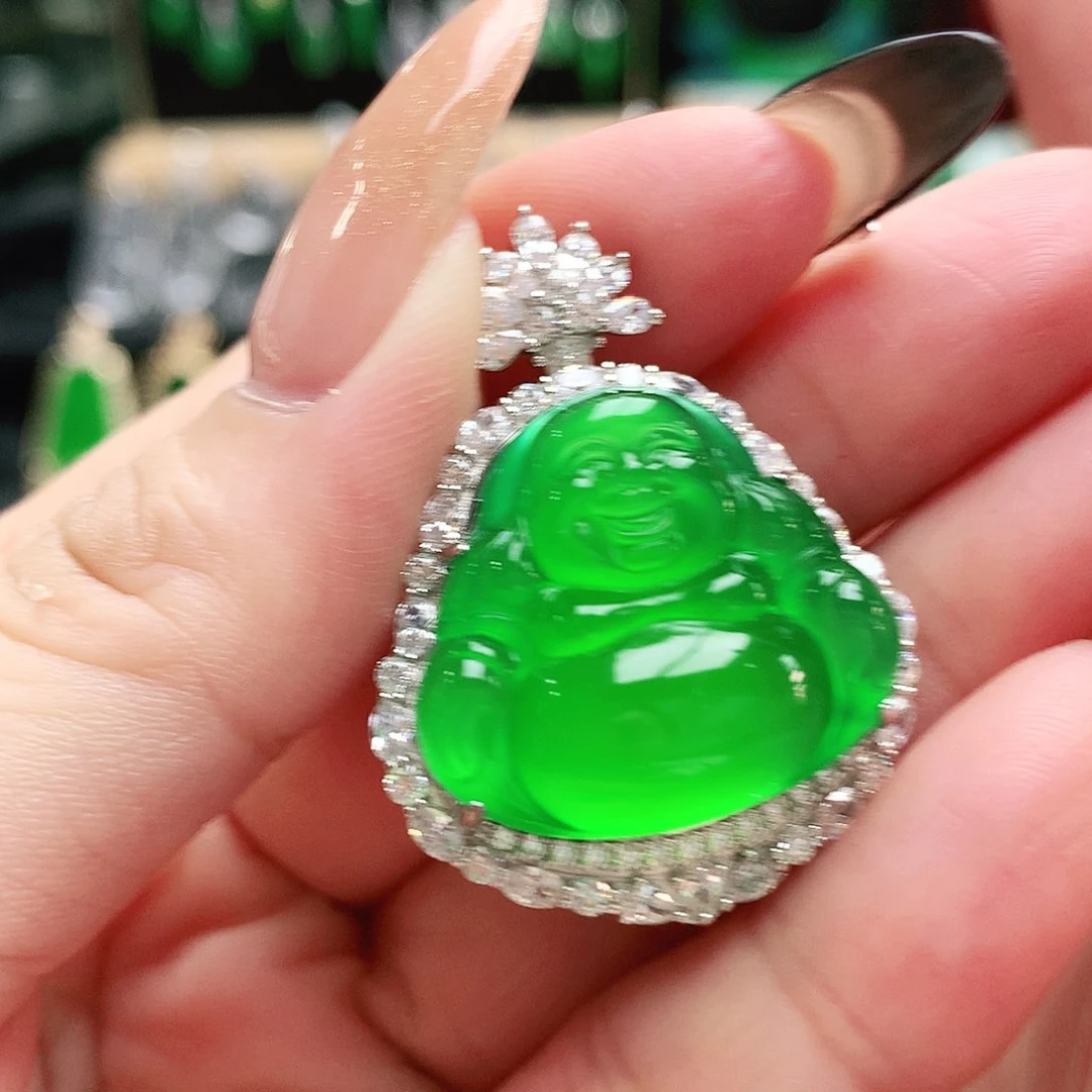 玛瑙/玉髓吊坠银S925镶嵌