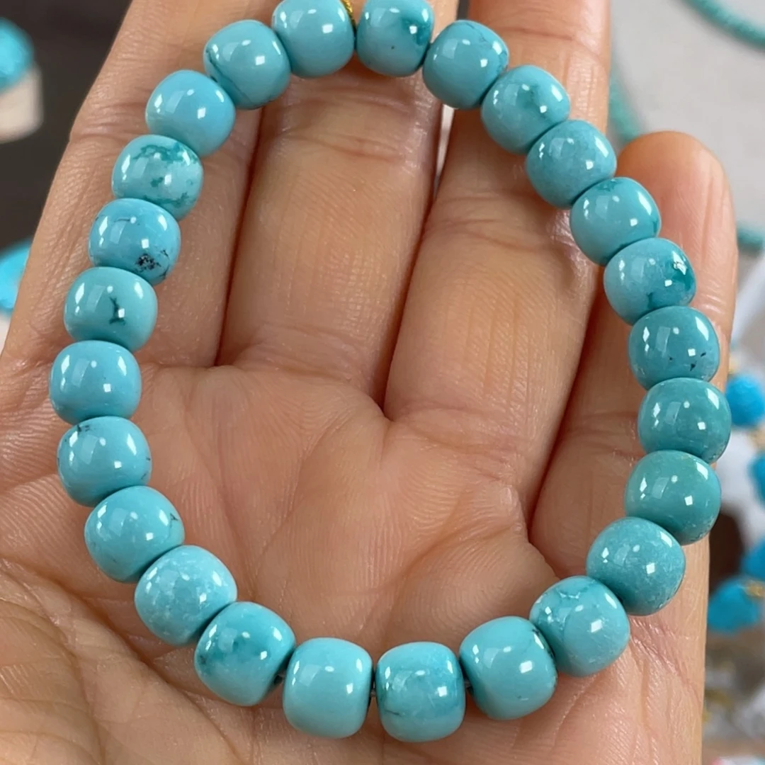 绿松石未镶嵌套链8mm