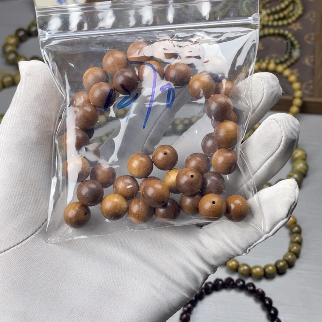 檀香木手串/手链老老料印度老山檀12-16颗沉水精工工艺