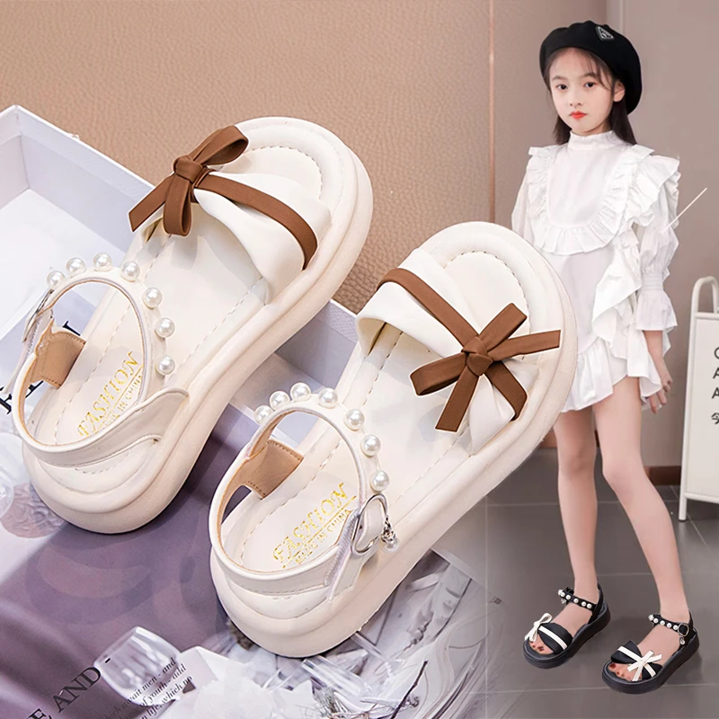 ABC公主凉鞋2025夏季新款女童鞋儿童宝宝时尚百搭中大童软底沙滩