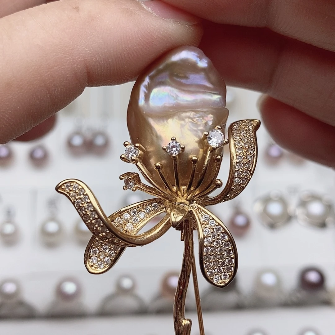 淡水珍珠合金颈饰009