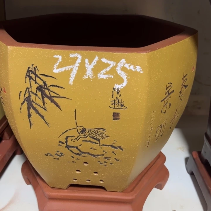 紫砂花盆宜兴紫砂