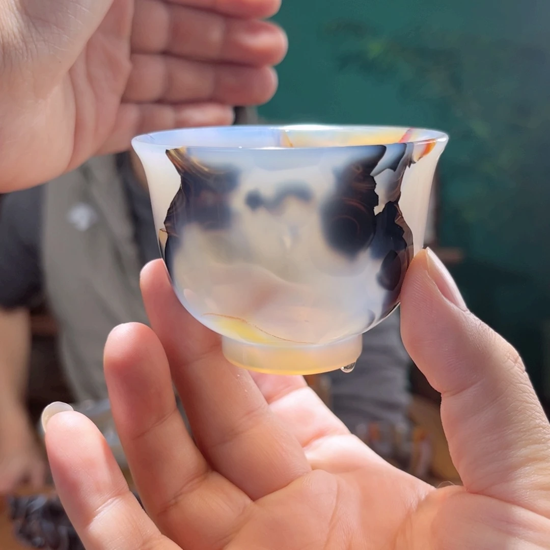 玛瑙/玉髓茶器未镶嵌明*