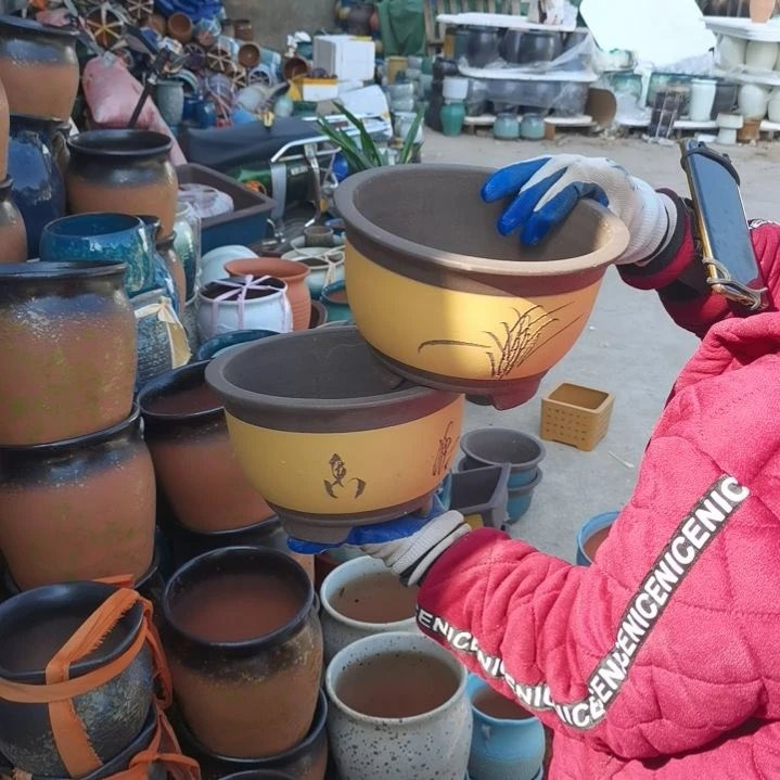 红陶口23高14～瑕疵两