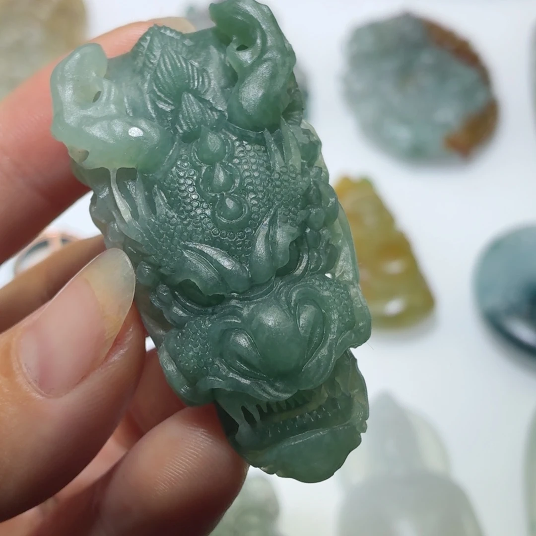 定制翡翠未镶嵌毛货