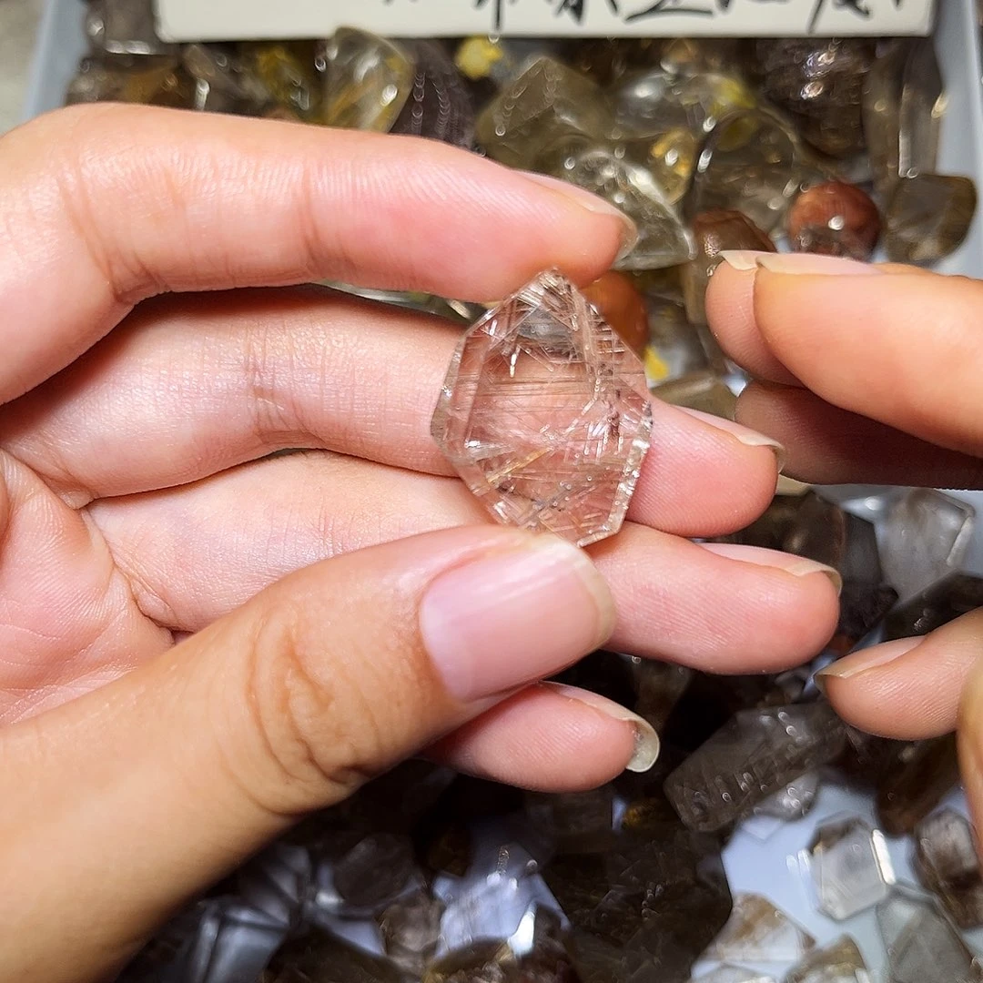 甜***️烟晶戒指银S925镶嵌