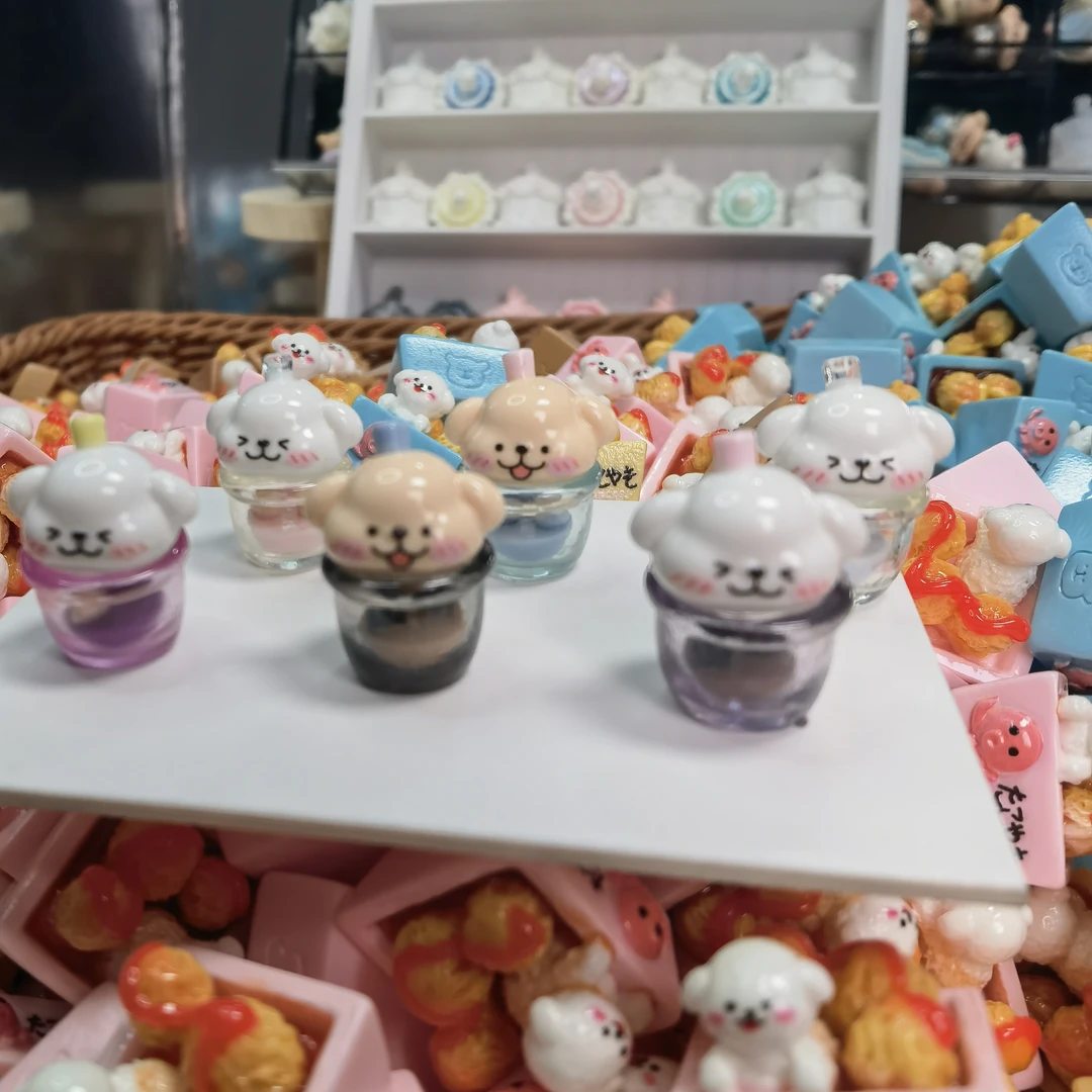 【兰初定制】想念小狗摇摇奶茶杯树脂食玩