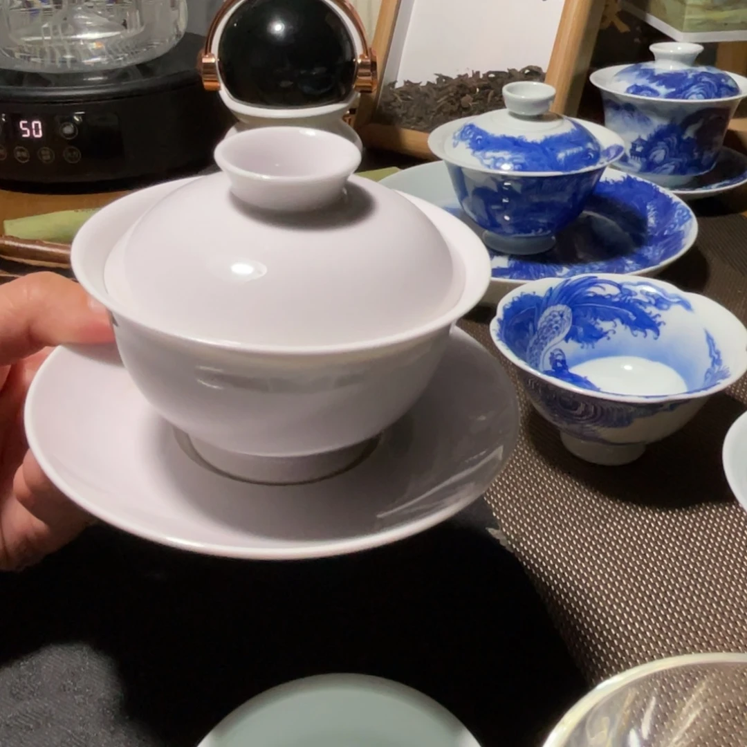 景德镇淡粉色套组