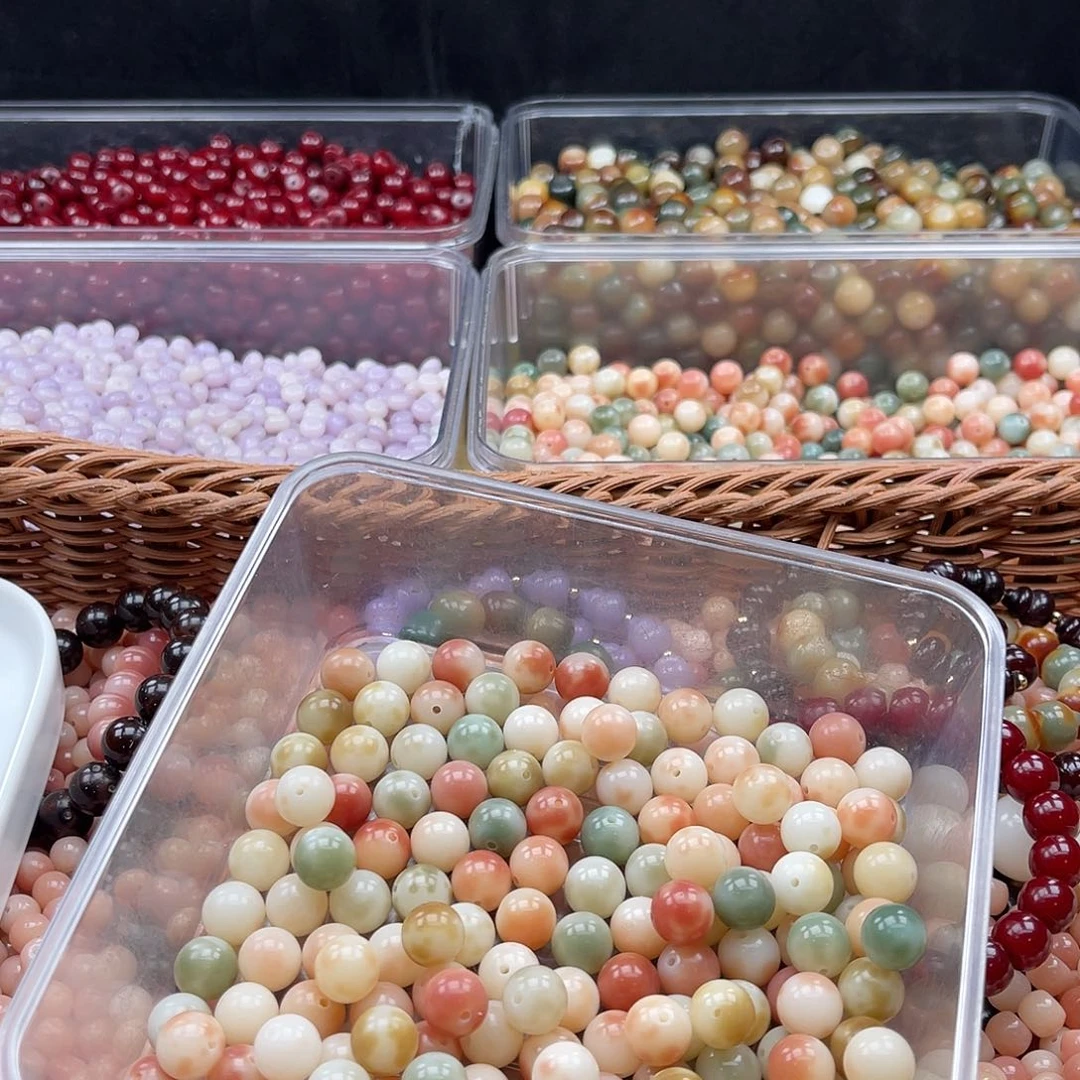 白玉菩提吊坠Q/12mm/110颗