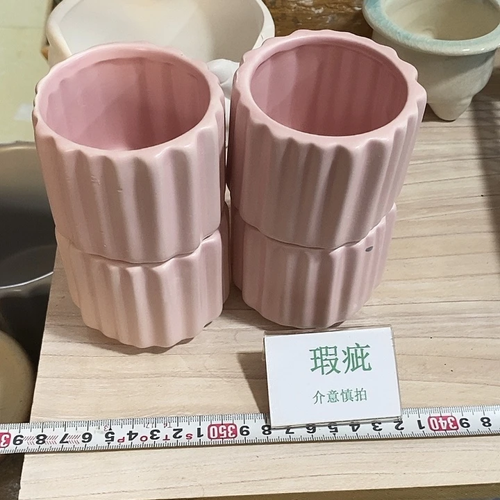 紫砂花盆多肉植物盆瑕疵有孔