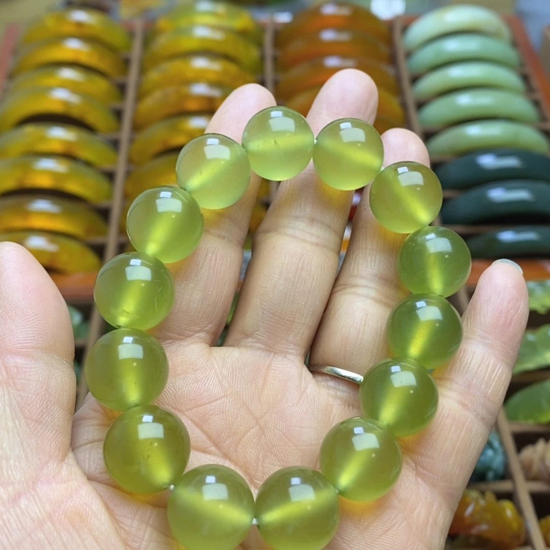 蛇纹石玉未镶嵌手链