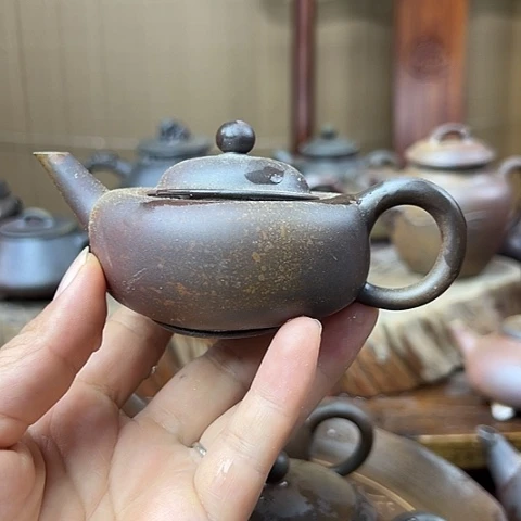 ᝰ***ꪝ戬谷龙窑柴烧茶壶195