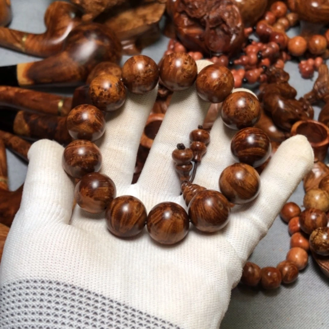 【闪购商品】木用****4麻梨疙瘩火琉璃手把件