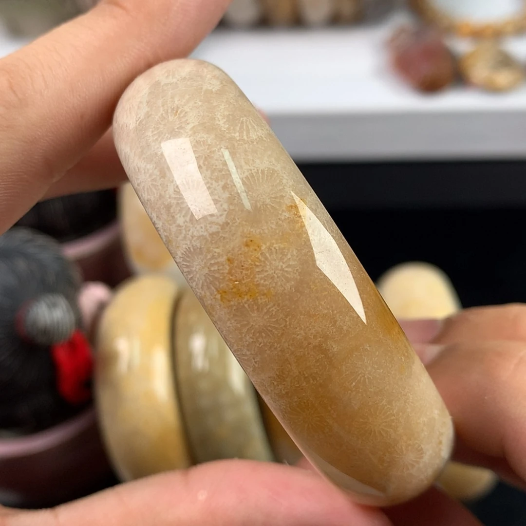 【闪购商品】硅化珊瑚（珊瑚玉）手镯未镶嵌6号圈口55