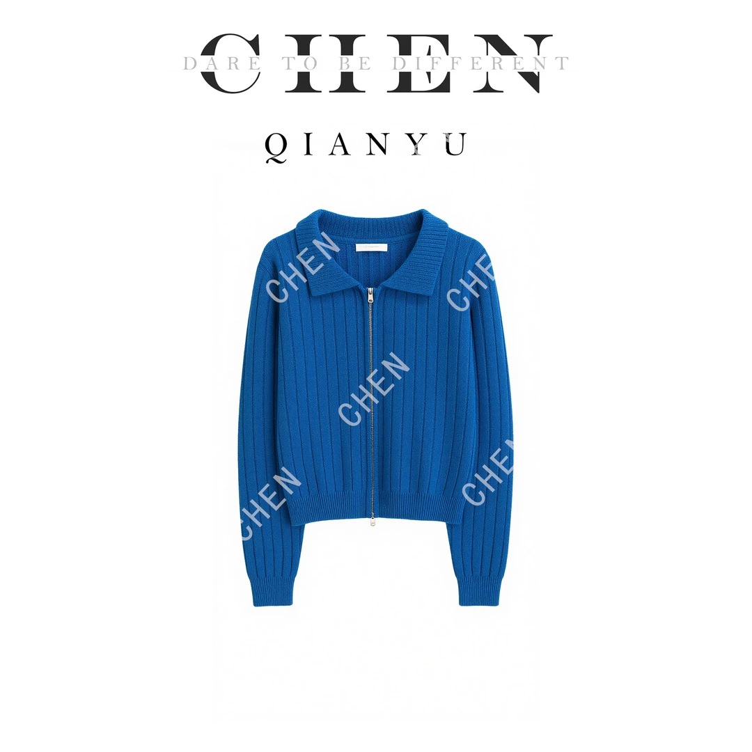 【陈陈私服】时尚设计感毛衣洋气显瘦长袖针织衫13032