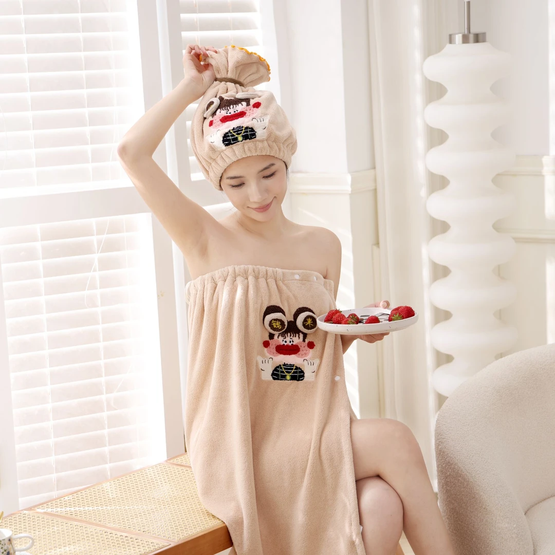 【棉美家】2025春夏新款柔软可爱网红性感成人家用速干韩版洗澡浴巾