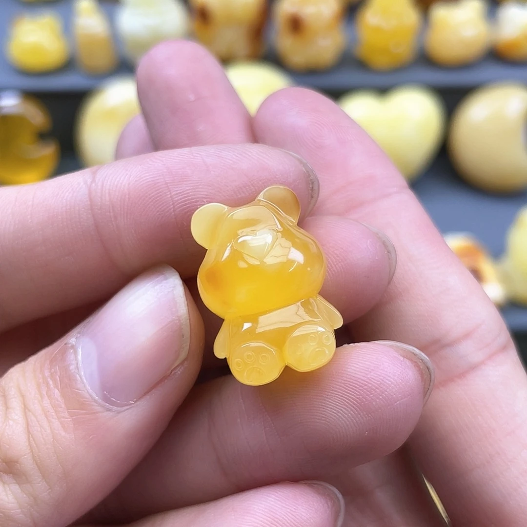 琥珀裸石未镶嵌蜜蜡