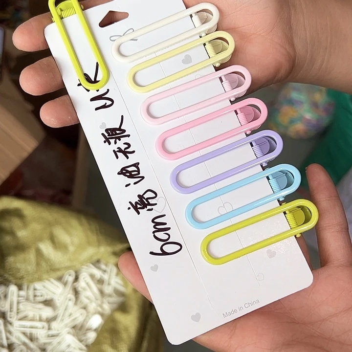 6厘米亮油无痕U型100个(个别粘版)