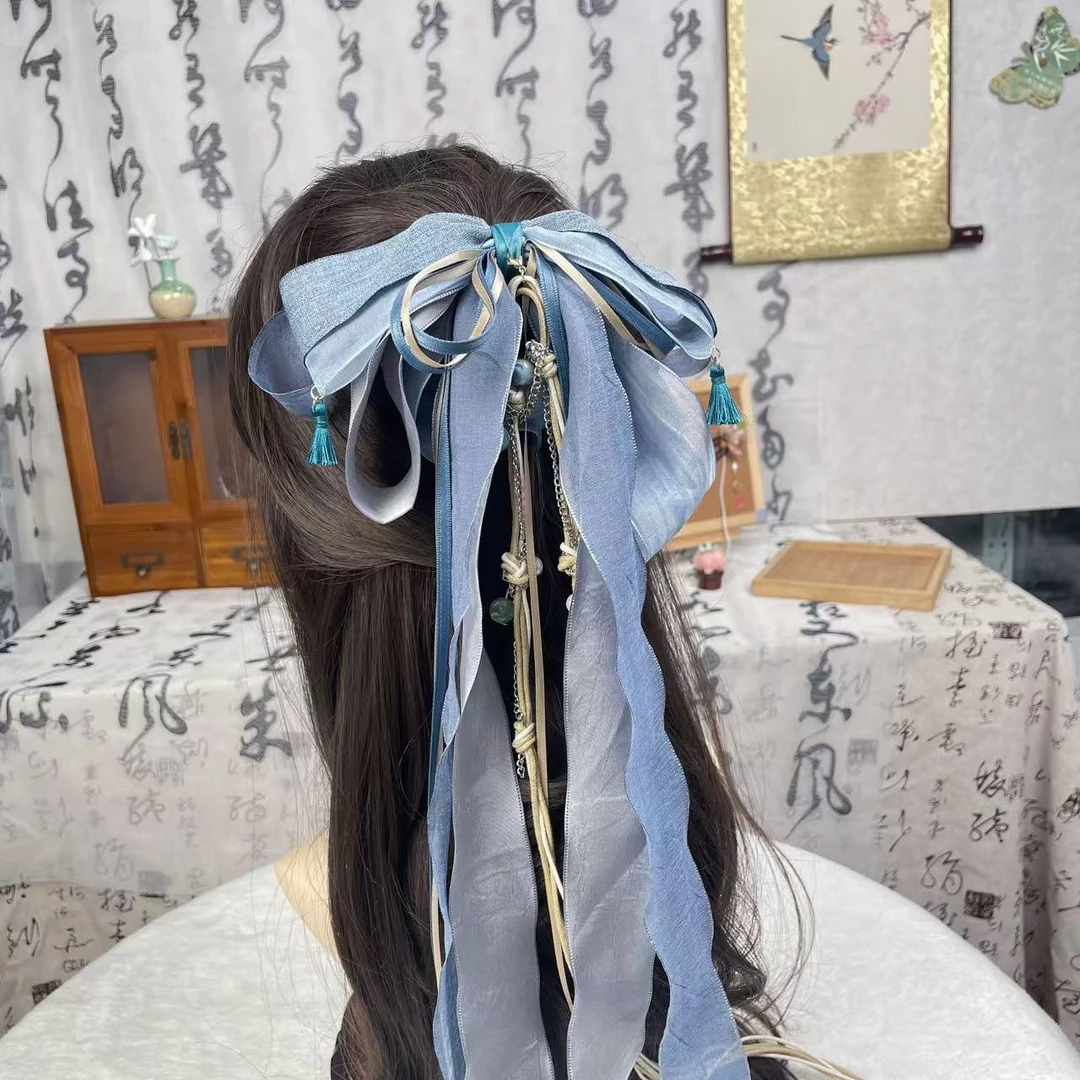 【碧城】国风发夹多层次蝴蝶结发饰头饰汉服发卡古风马尾抓