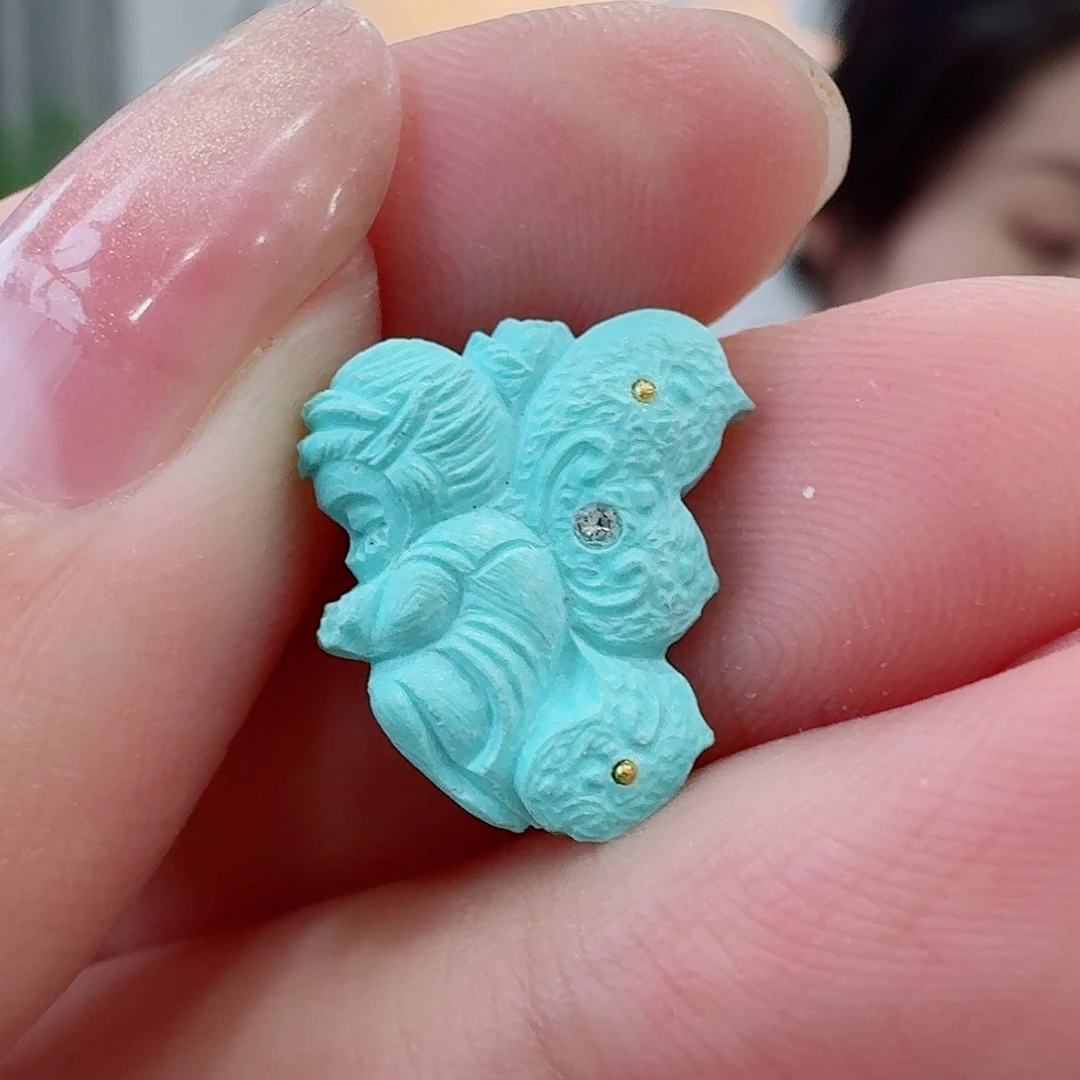 未镶嵌绿松石珠宝奇石