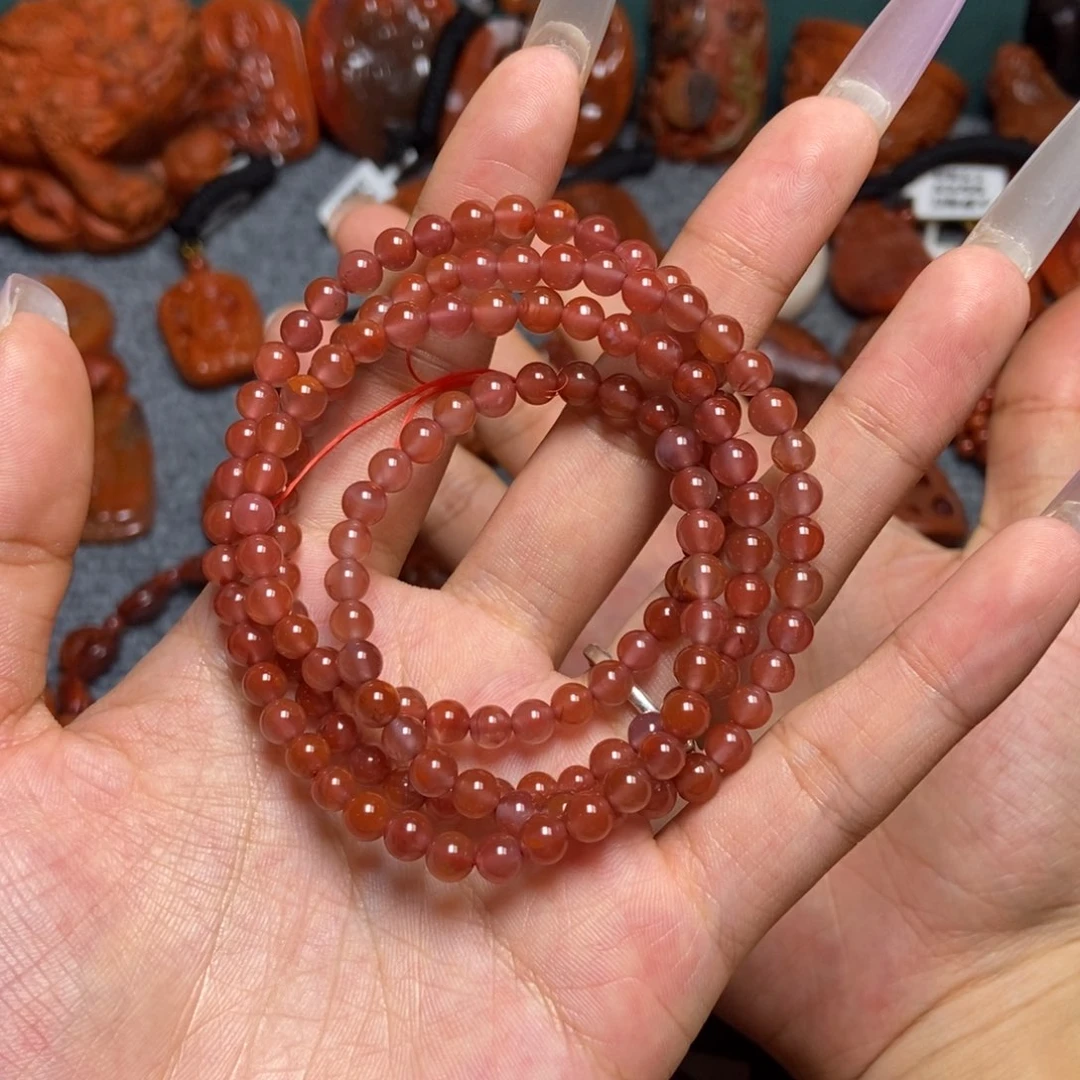 风***净手串未镶嵌南红玛瑙5mm