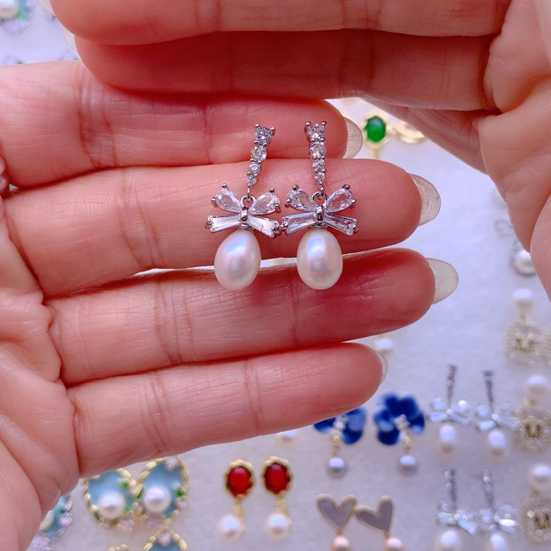 耳饰淡水珍珠合金