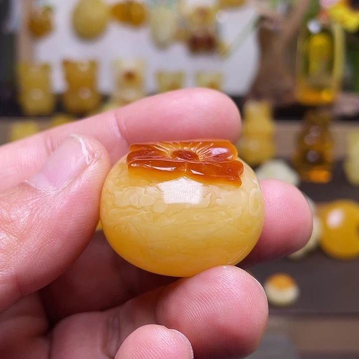 蜜蜡未镶嵌颈饰吊坠