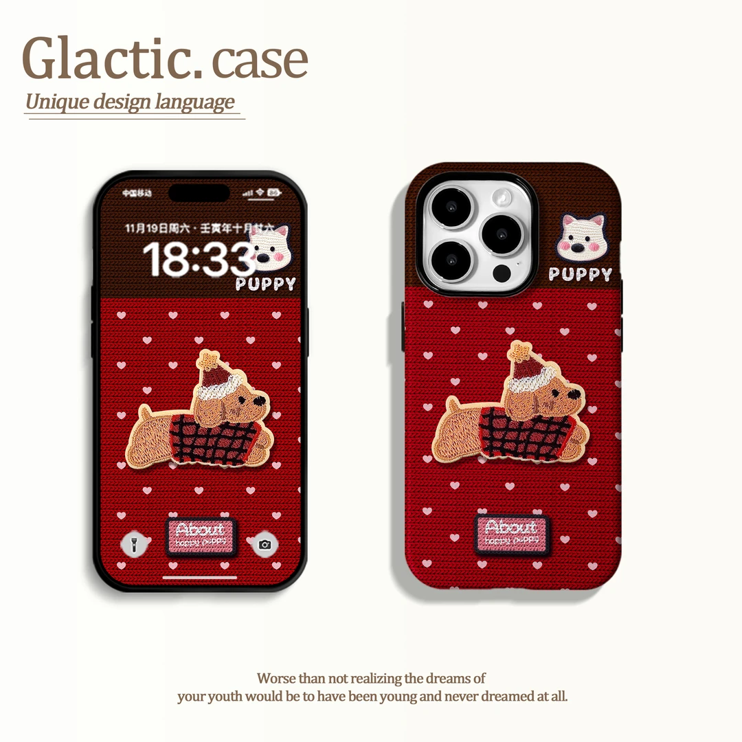 适用于苹果16华为OPPO小米VIVO高颜值少女二合一菲林手机壳GA0664