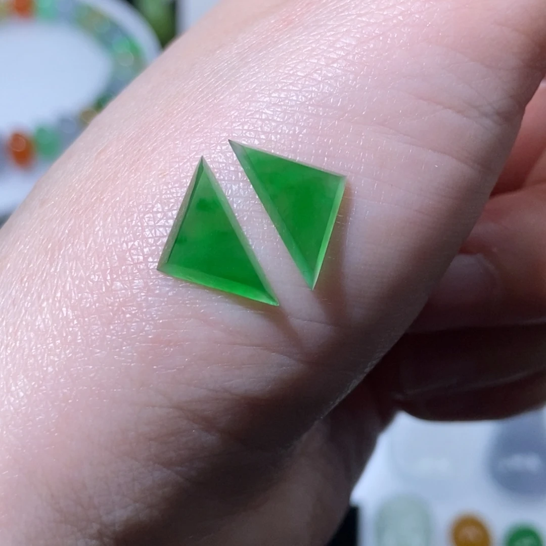 定制翡翠未镶嵌翡翠14/7.3/1.8