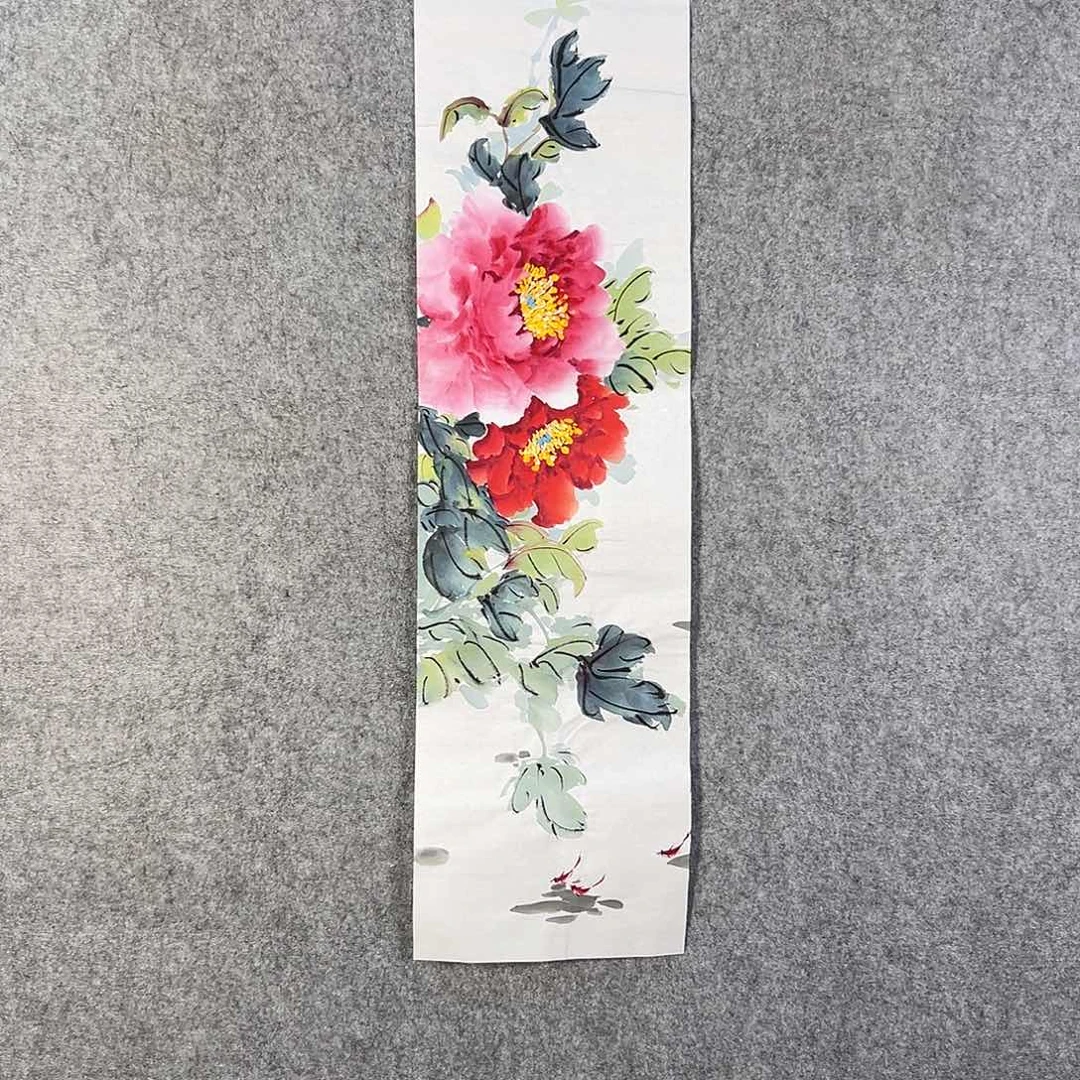 国画572 花鸟在此处飞翔也不太方便呀