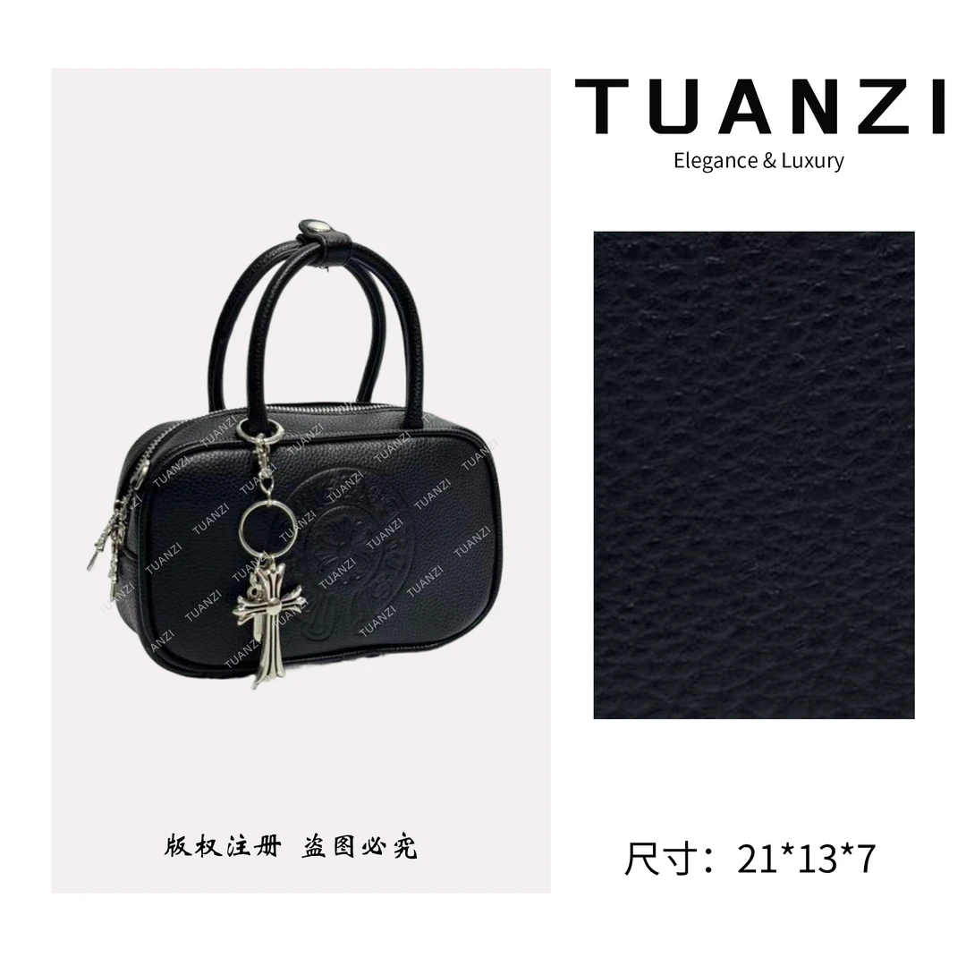 TUANZI【波斯顿】克罗家秋冬新款手提腋下包 XKY-2285-黑色