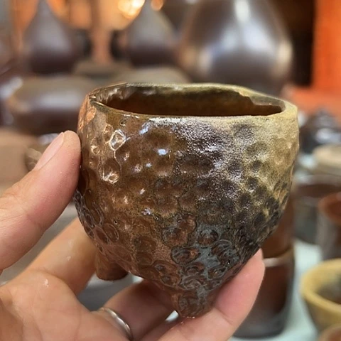 戬谷龙窑柴烧茶杯91