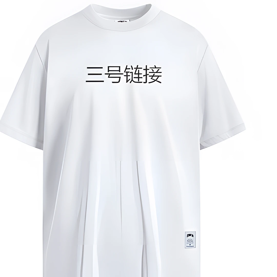 B家贴布刺绣圆领短袖ins美式高街t恤男女宽松夏季