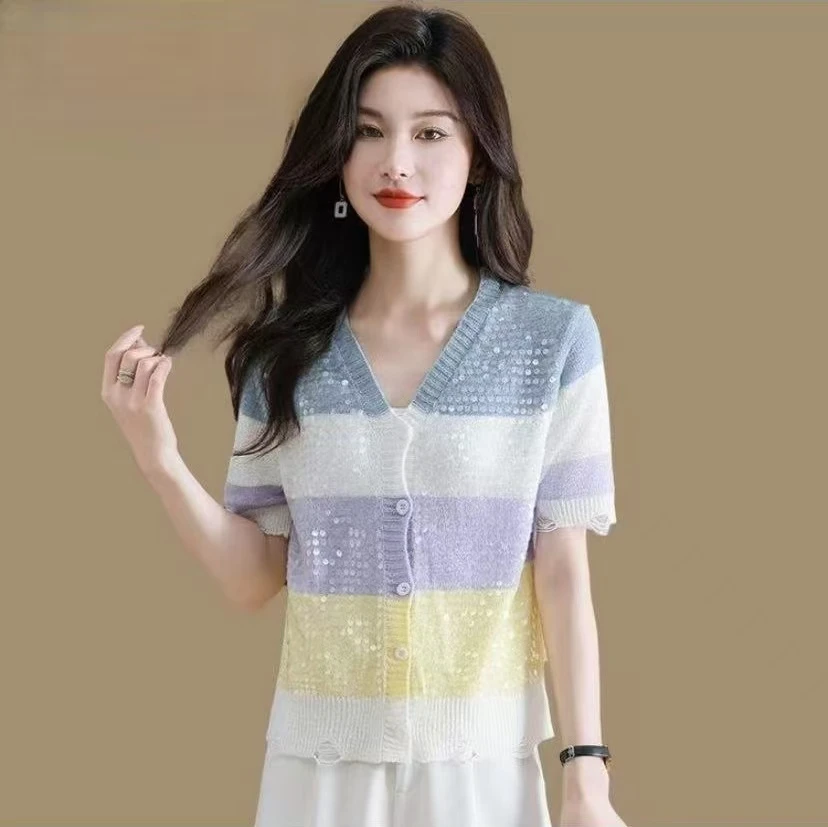 180自由小披肩外搭夏季时尚冰丝针织防晒洋气减龄百搭镂空设计感