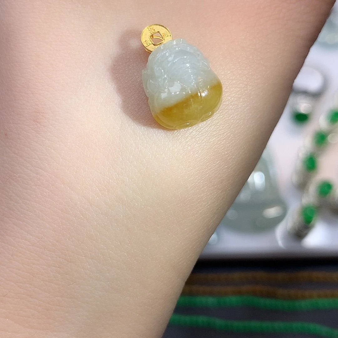 翡翠未镶嵌颈饰貔貅