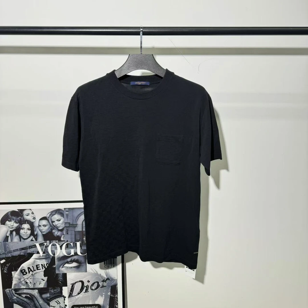 未使用 LouisVuitton/路易威登 棋盘格口袋短袖/L码