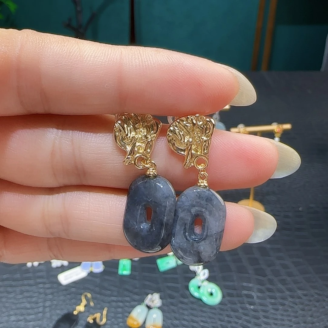 翡翠银S925镶嵌颈饰天然缅甸a货翡翠