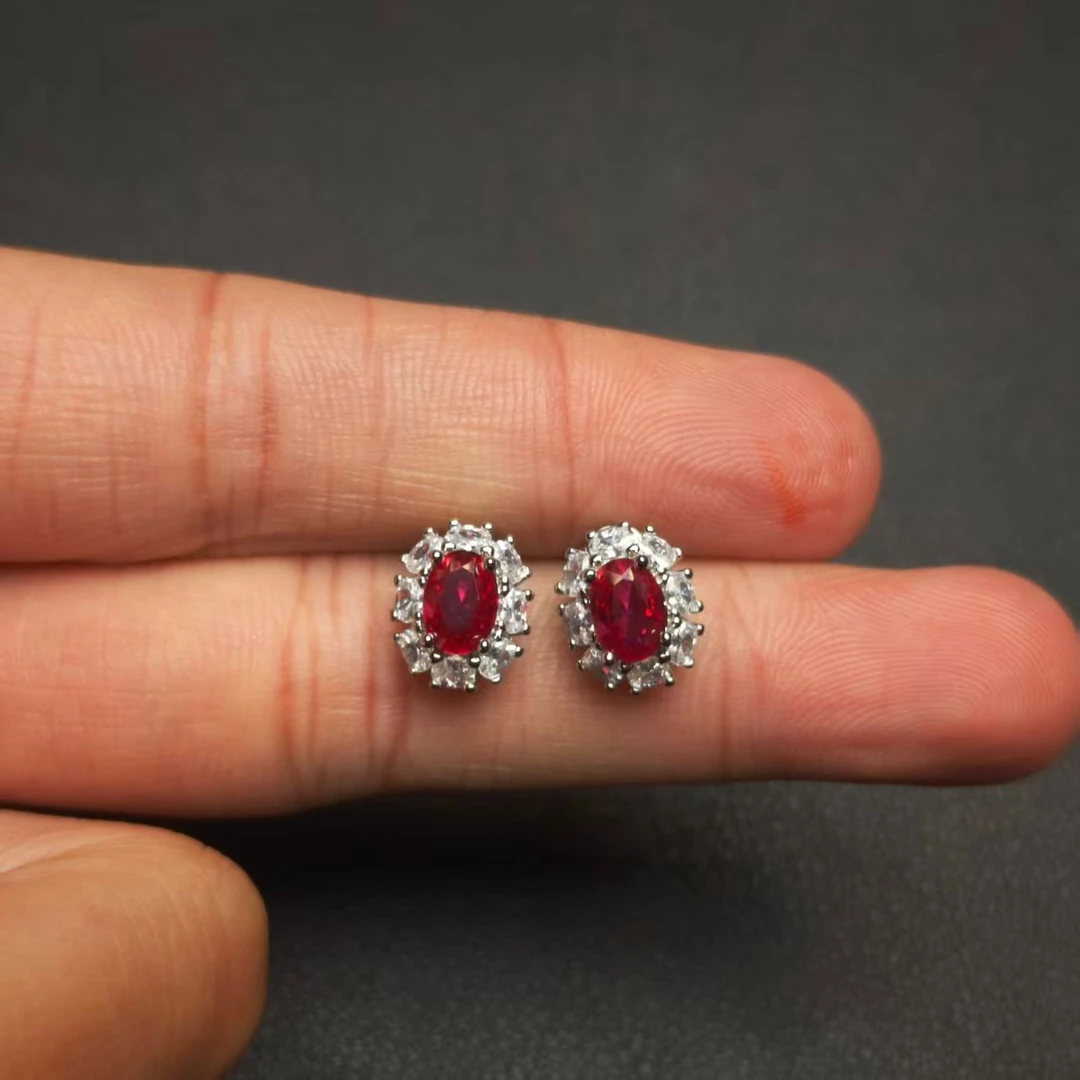 阿鲁沙-典藏轻奢培育红宝-合金培育腰佩戒指耳饰戒指戒吊坠L812