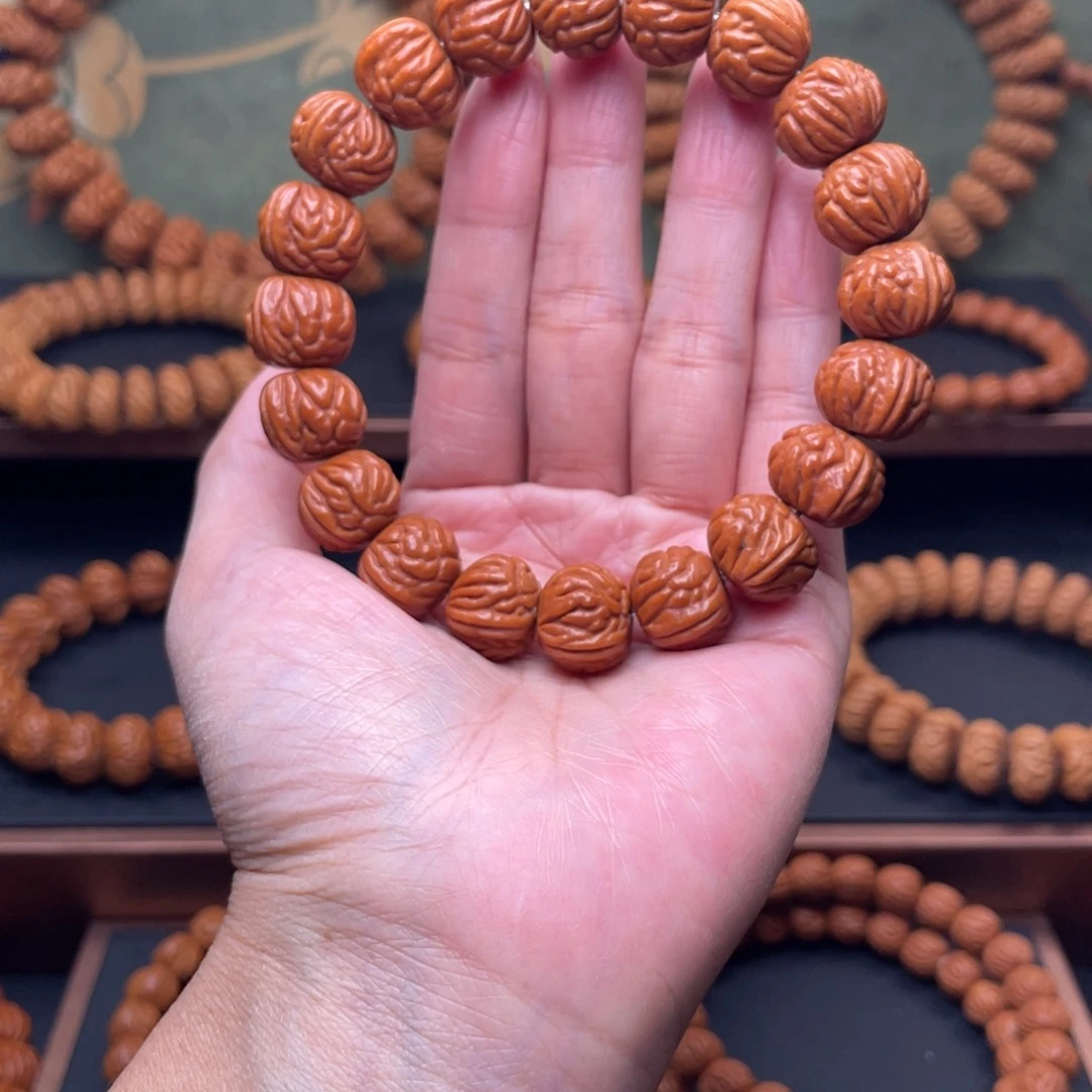 桃核手串14红魔爆肚