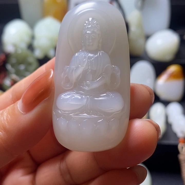 和田玉未镶嵌颈饰