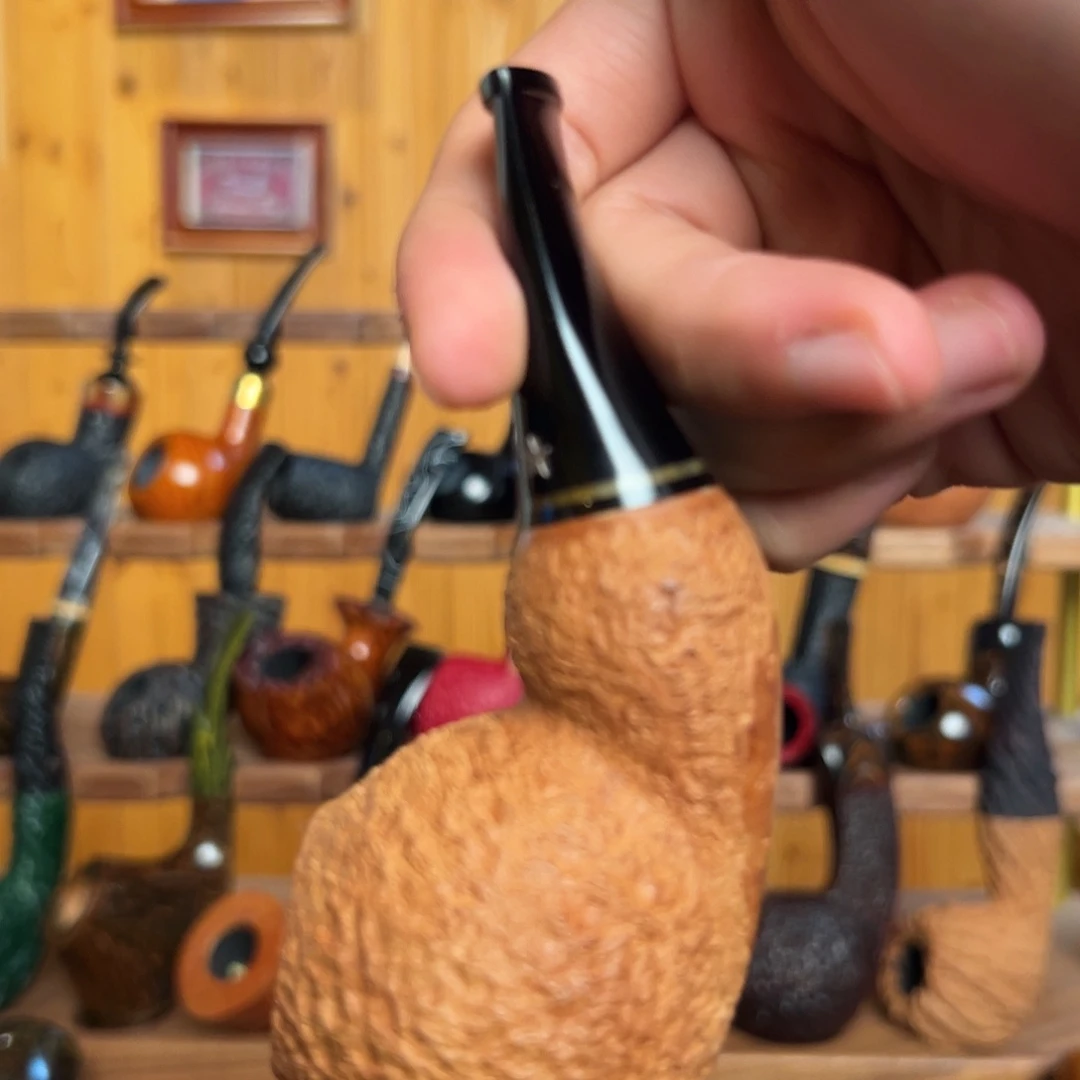 河豚原木色石楠木手工斗