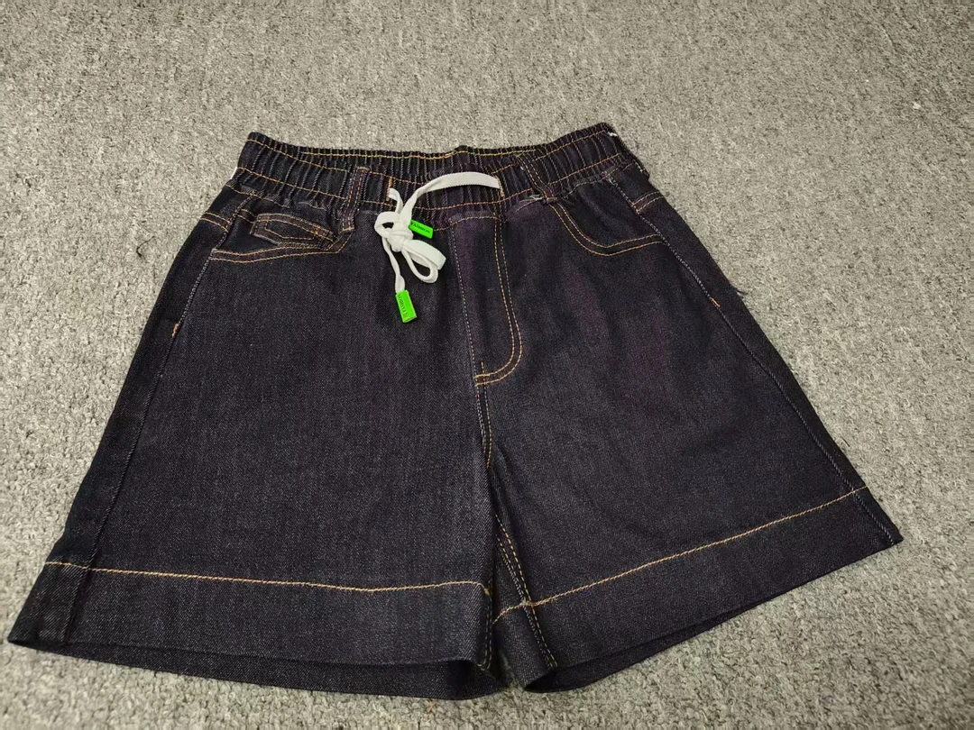 2025女装牛仔四分裤普洗蓝牛仔短裤裤子休闲风显瘦显高显腿长